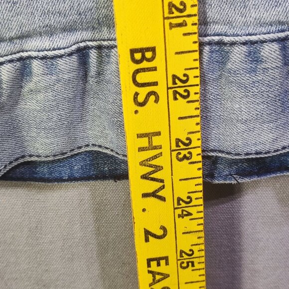 Guess Harold Hooded Denim Jacket youth size M hard washed blue - Picture 15 of 15